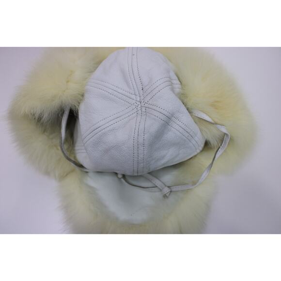 Mitchie's Matchings HAT Fur & Leather Shadow FOX Winter Trapper Canada Vintage - Picture 11 of 14